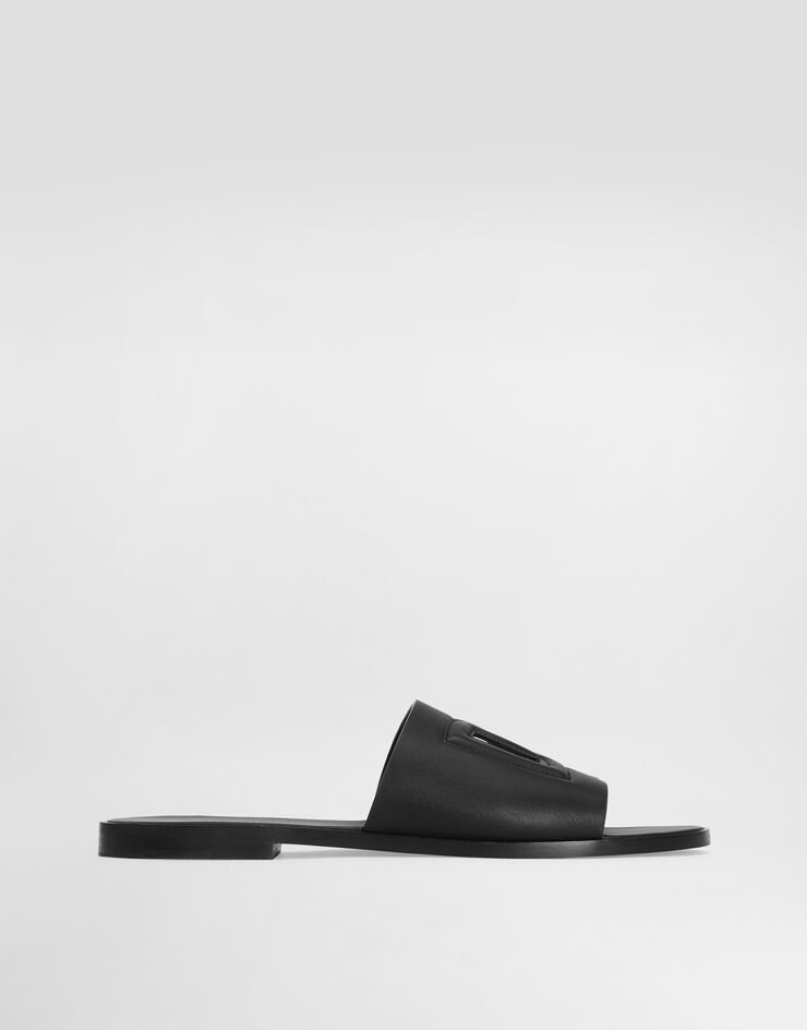 Dolce & Gabbana Calfskin slide Black A80397AO602
