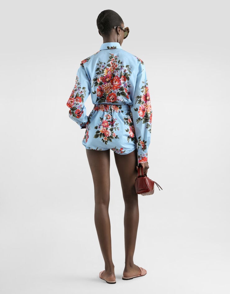 Dolce & Gabbana Flower bouquet-print cotton shirt Dolce & Gabbana Flower bouquet-print cotton shirt Multicolor F5T76THS5UU
