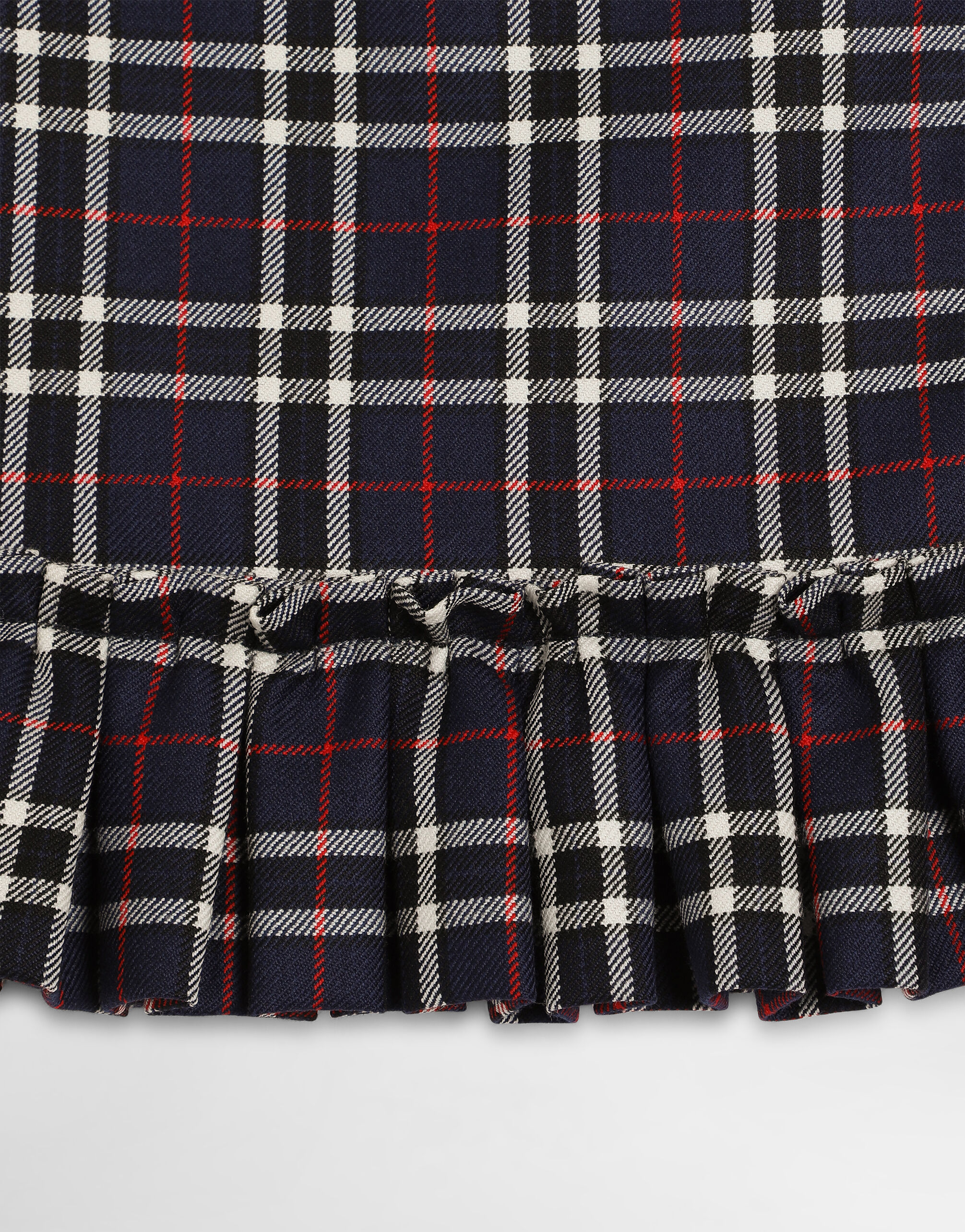 マルチカラーのガールズ Tartan skirt | Dolce&Gabbana®