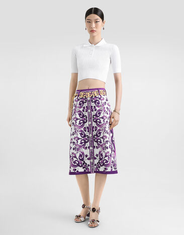Dolce & Gabbana Viscose polo White FXZ36TJFMZY