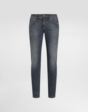 Dolce & Gabbana Light blue wash skinny stretch jeans Multicolor GY07LDG8GW9