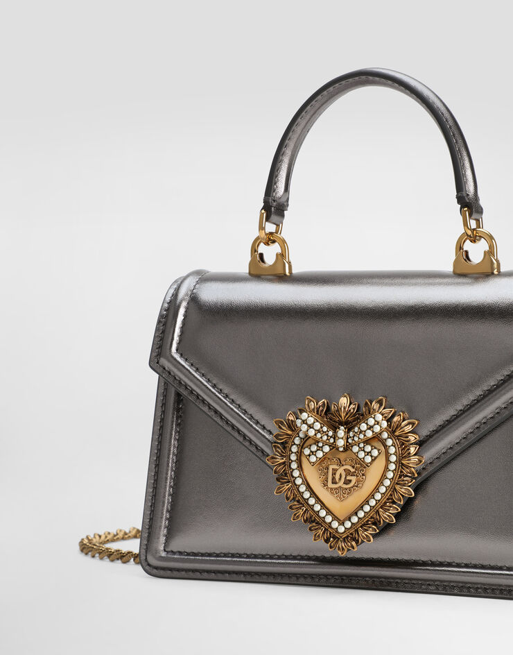 Dolce&Gabbana Small Devotion top-handle bag Silver BB6711A1016