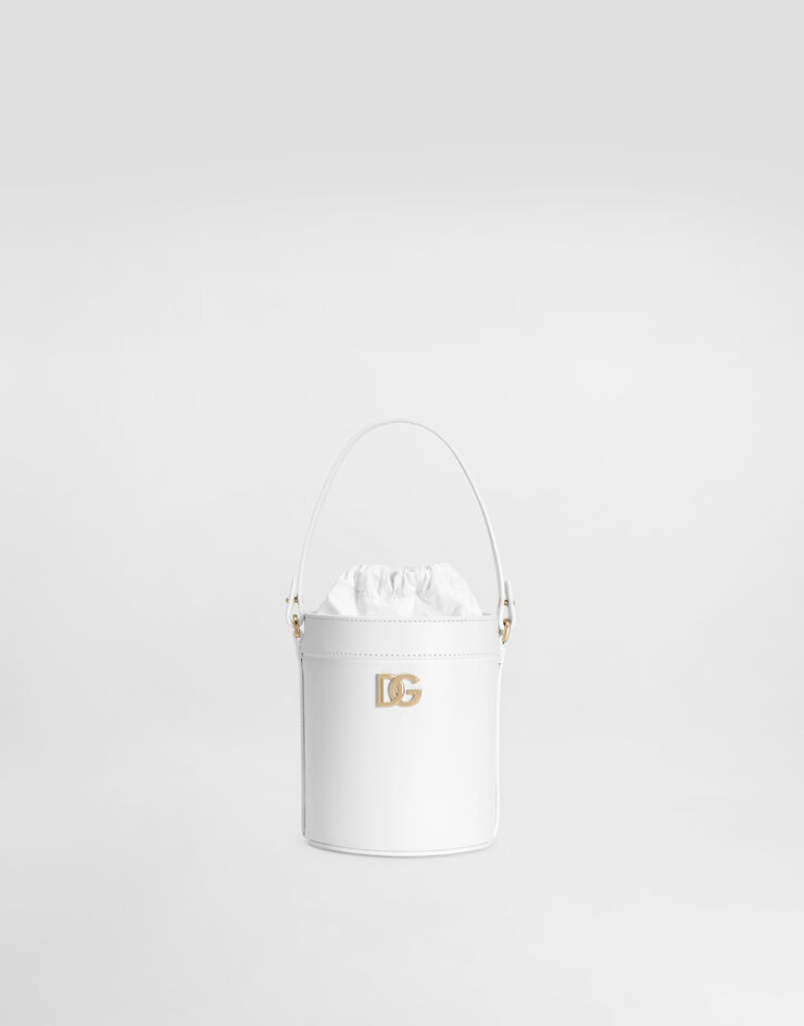 Dolce & Gabbana Nappa calfskin bucket bag White EB0266A1065