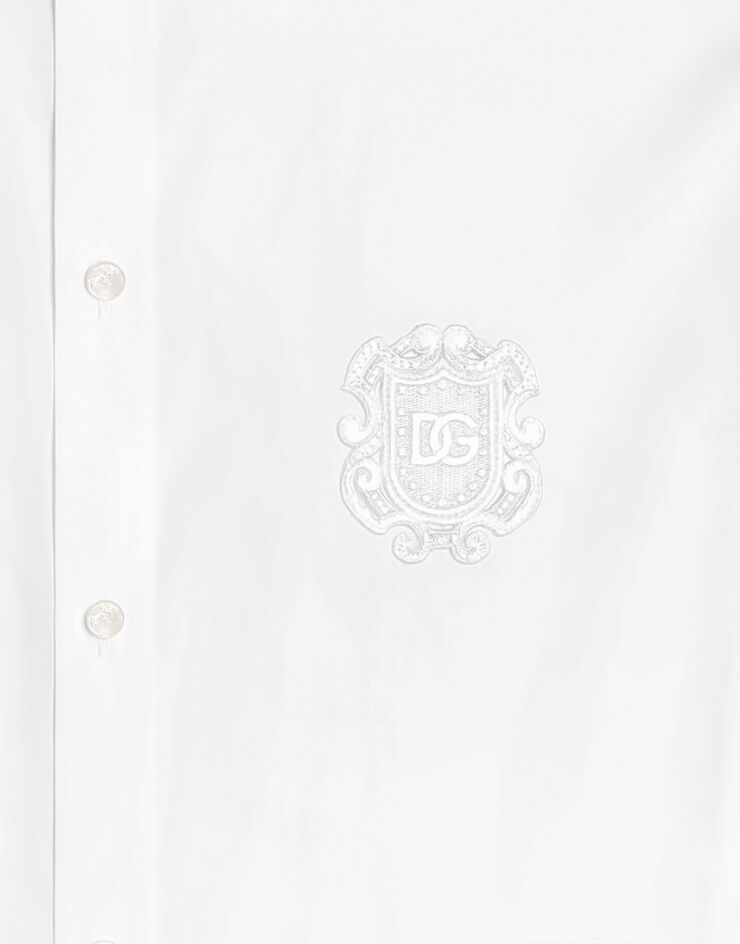 Dolce & Gabbana Hemd Martini aus Baumwolle White G5ML1ZFU5T9