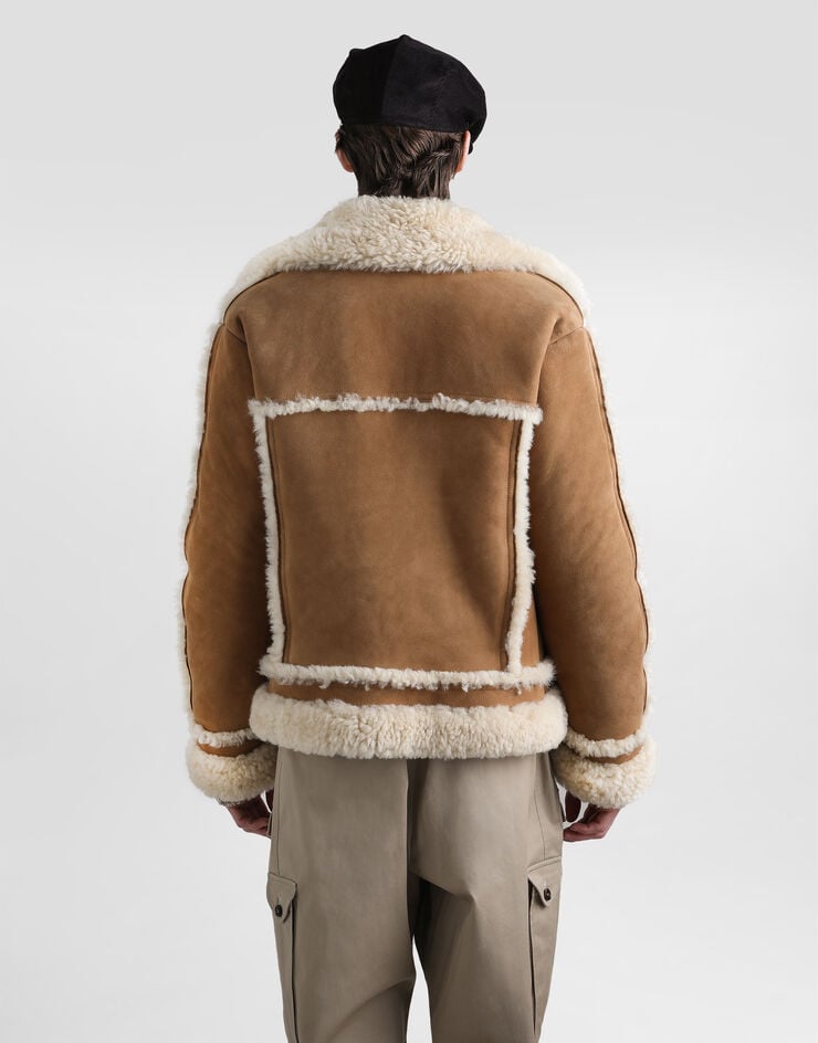 Dolce & Gabbana Sheepskin jacket Beige G9BQNLFUP91