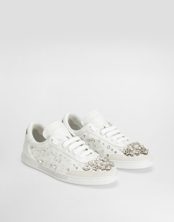 Dolce & Gabbana Calfskin Saint Tropez Light sneakers Cream CK2379AX251