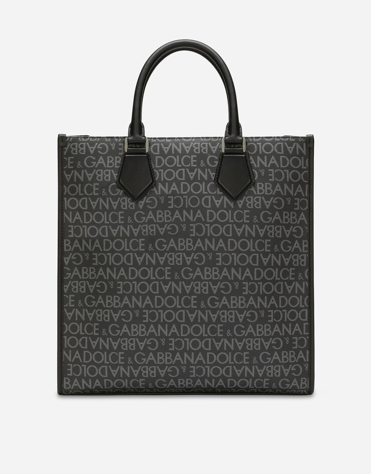 Dolce & Gabbana Сумка-шоппер среднего размера из жаккарда с пропиткой принт BM2273AJ705