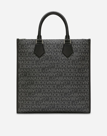 Dolce & Gabbana 미디엄 코팅 자카드 쇼퍼백 프린트 BM2273AJ705