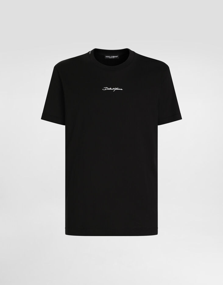 Dolce & Gabbana Gray Cotton Crown Collared Men Polo T-shirt