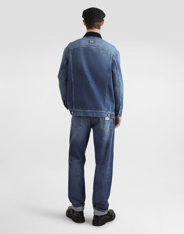 Dolce & Gabbana Oversized denim jacket Multicolor G9BSHDG8NO4