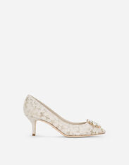 Dolce & Gabbana Pump in Taormina lace with crystals Pink CD0066AL198