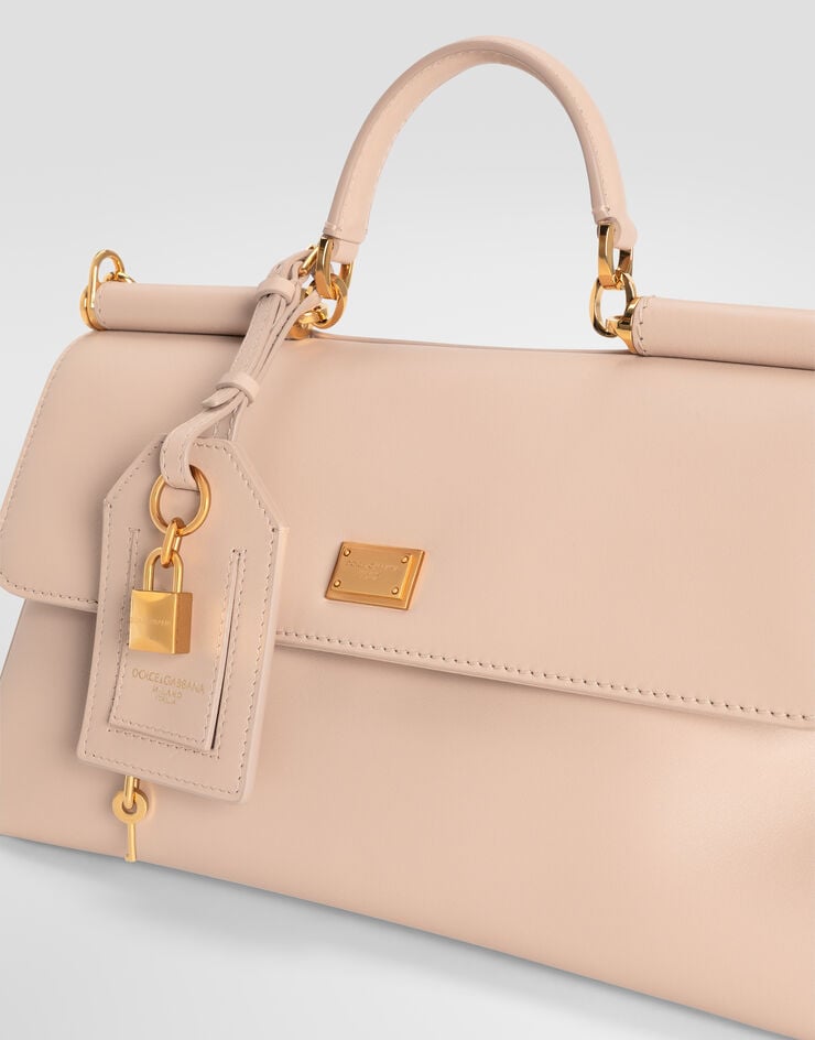Dolce & Gabbana Medium My Sicily handbag in plongé calfskin Dolce & Gabbana Medium My Sicily handbag in plongé calfskin Pink BB7782B7321