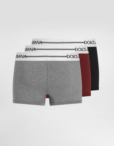 Dolce & Gabbana Stretch cotton boxers 3-pack Multicolor M9A33JON082