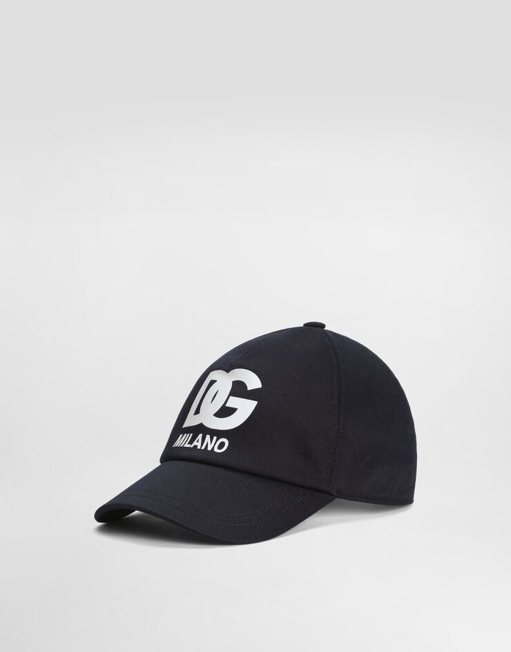 Dolce & Gabbana Gorra con visera de gabardina con logotipo DG Azul LB4H80G7O2V
