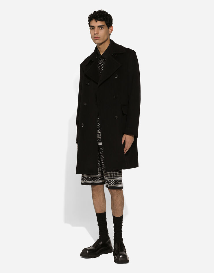 Dolce & Gabbana Bermudas estilo jogger de seda con estampado de corbatería Imprima GV37ATHI1UC