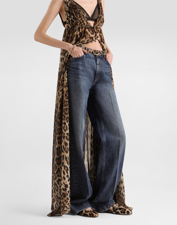 Dolce & Gabbana Pantalones de cinco bolsillos en denim Multicolor FTC79DG8PT3