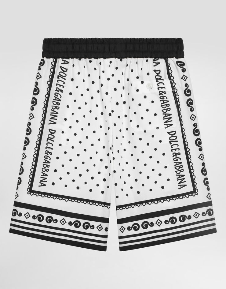 Dolce & Gabbana Bandanna-print poplin shorts Print L43Q47FI5KQ