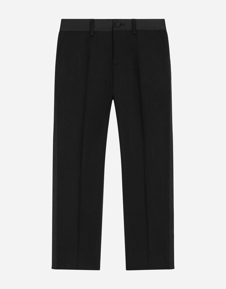 Dolce & Gabbana Classic two-way stretch twill pants Black L44P35FUBE7