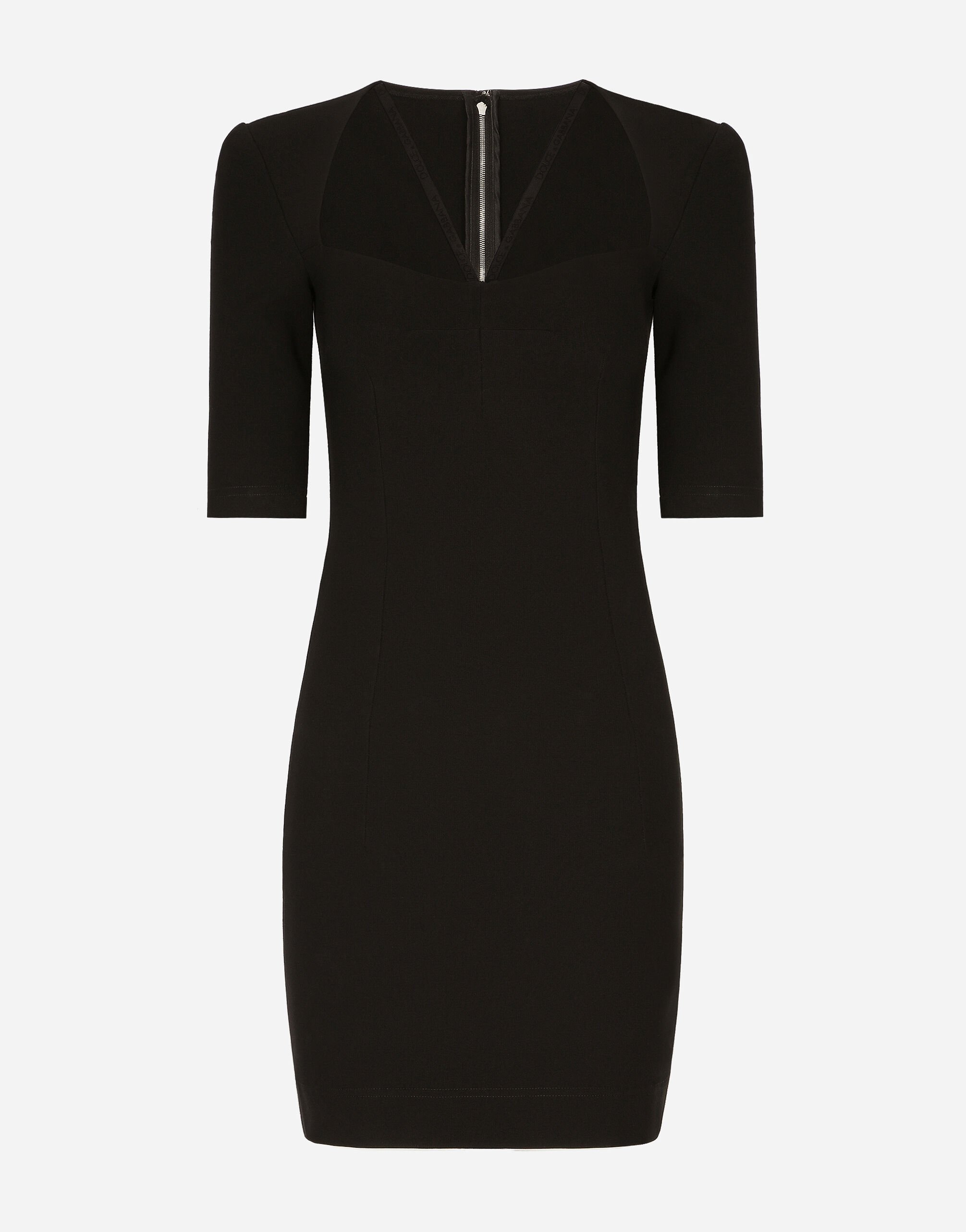Short black sales jersey dress