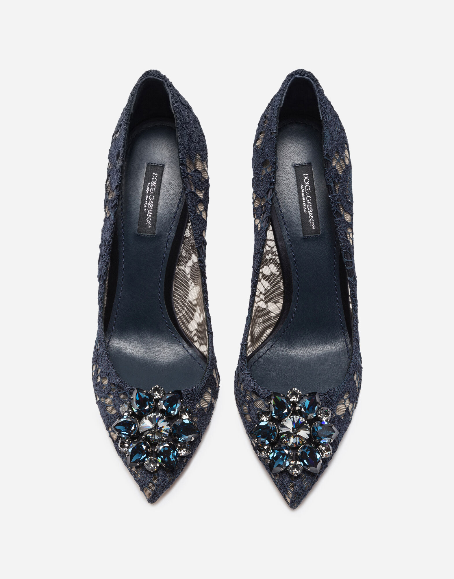 Pump In Taormina Lace With Crystals Women Dolce Gabbana