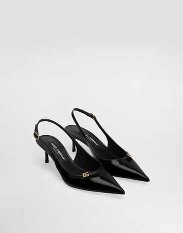 Dolce & Gabbana Patent leather slingback Black CG1062A1471