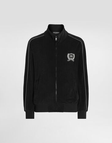 Dolce & Gabbana Cotton terry sweatshirt Black G9CCDZHU7XG