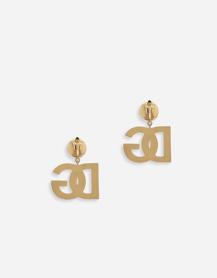 Dolce & Gabbana Clip-on earrings with DG logo Gold WEN6P2W1111