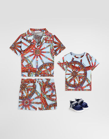 Dolce & Gabbana Carretto-print poplin shirt Multicolor L14S37HS5VV
