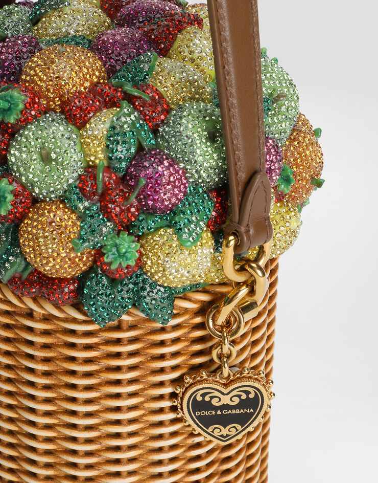 Dolce & Gabbana Bolso tipo cubo Dolce Box Brown BB7809AM243