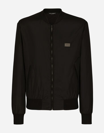 Dolce & Gabbana Nylon jacket with branded tag Black G8PN9TG7M1C