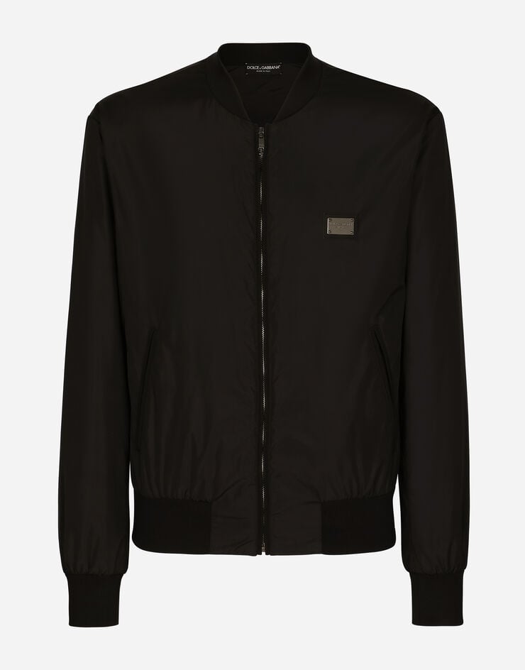 Dolce&Gabbana Куртка из нейлона с фирменной пластинкой черный G9ABPTG7F2J