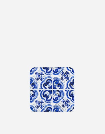 Dolce & Gabbana Set of 12 Coasters Multicolor TCGS02TCAG1