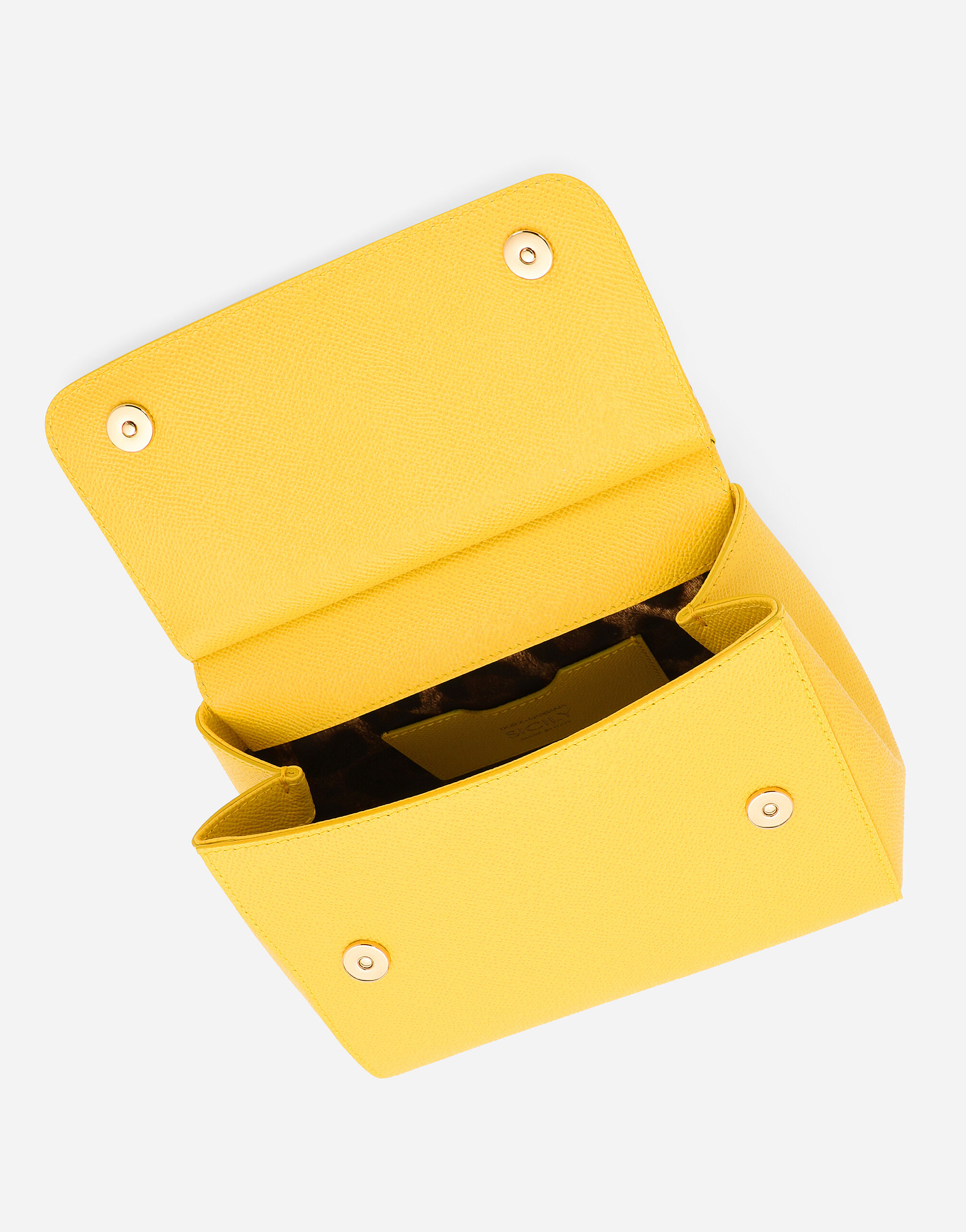 Medium Sicily handbag in Yellow for Women | Dolce&Gabbana® US