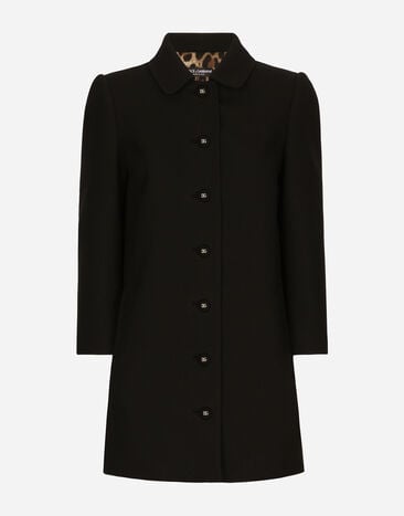 Dolce & Gabbana Short woolen coat Print F0E1KFFJSCU