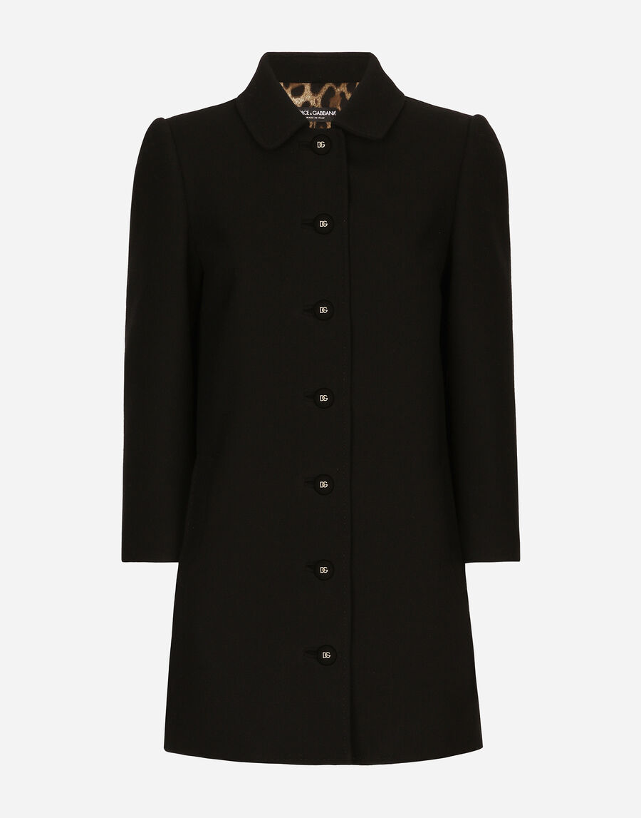 Short woolen coat