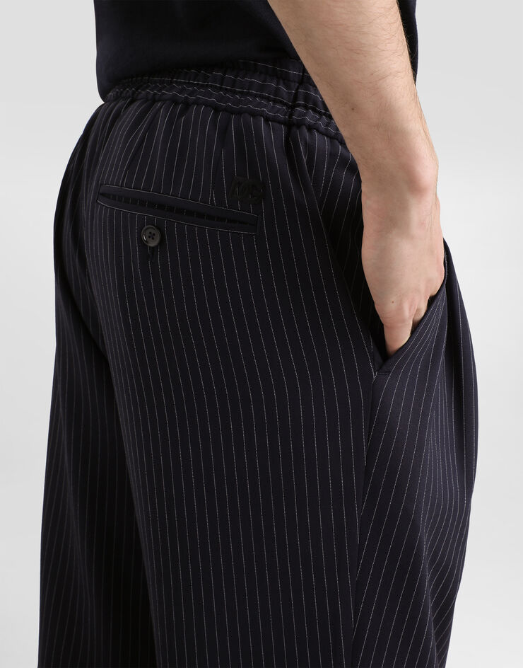 Dolce & Gabbana Pinstripe wool jogging trousers Dolce & Gabbana Pinstripe wool jogging trousers GP26FZFRBDQ