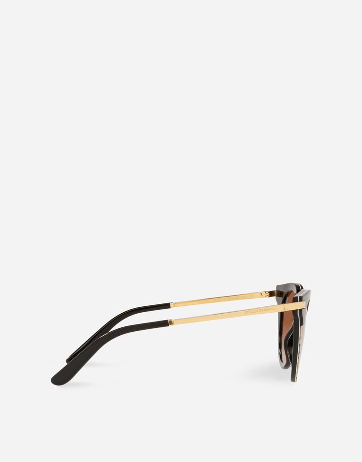 Dolce & Gabbana Солнцезащитные очки с принтом Half Print леопардовым принтом VG439BVP413