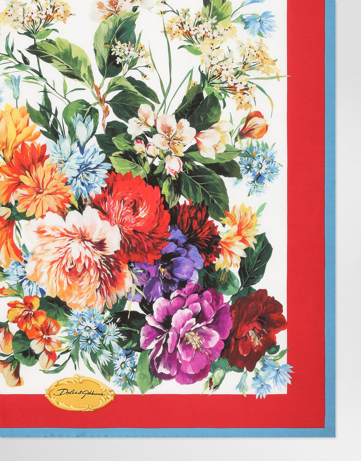 Dolce & Gabbana 70x70 silk twill foulard Multicolor FN092RGDC7B