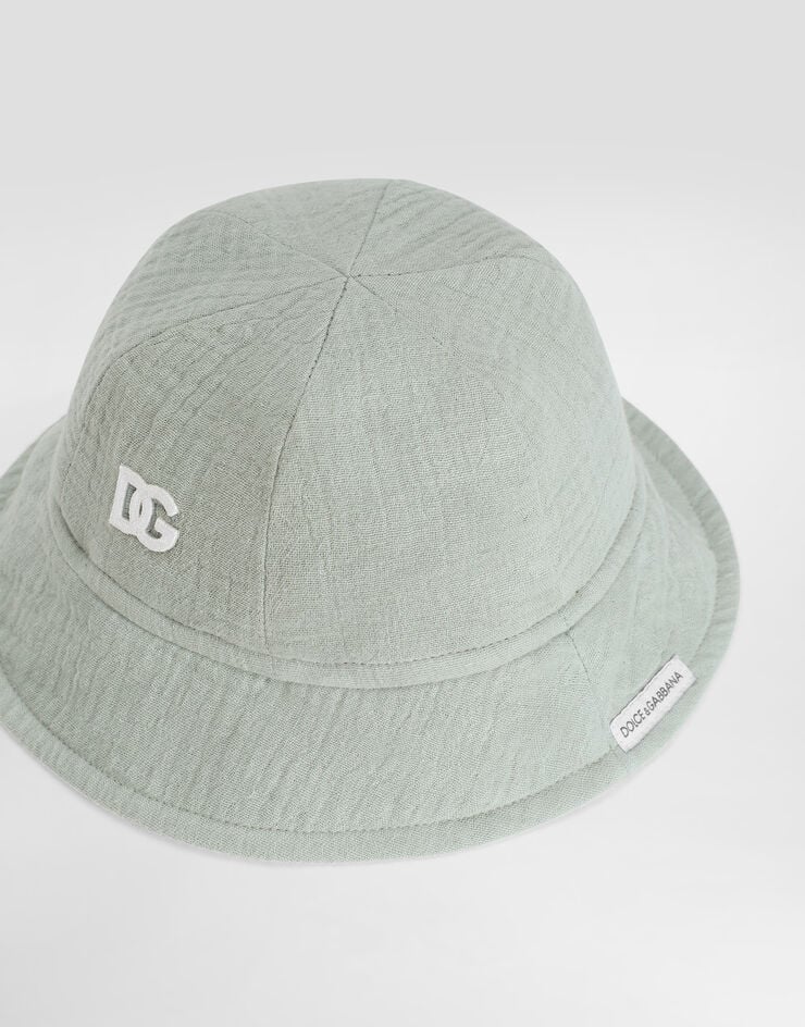 Dolce & Gabbana Cotton gauze bucket hat Green LN5H74FU5YU