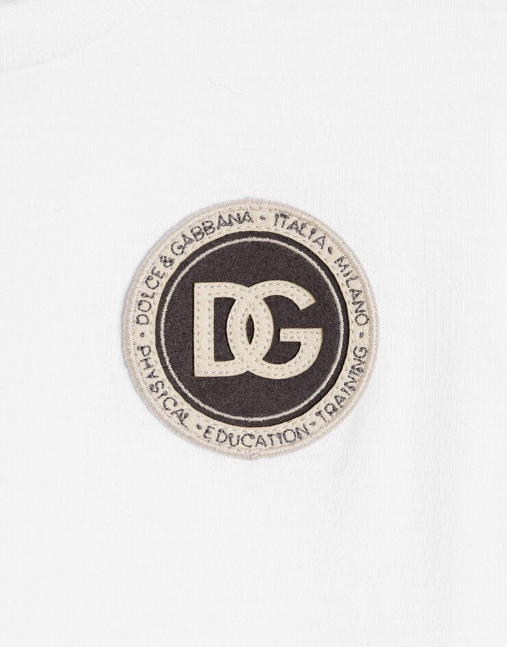 Dolce & Gabbana Jersey t-shirt with patch White L1JT7WG7P1P