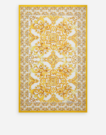 Dolce & Gabbana Majolica-print terry beach towel (114x185) Print O9A13JONO19