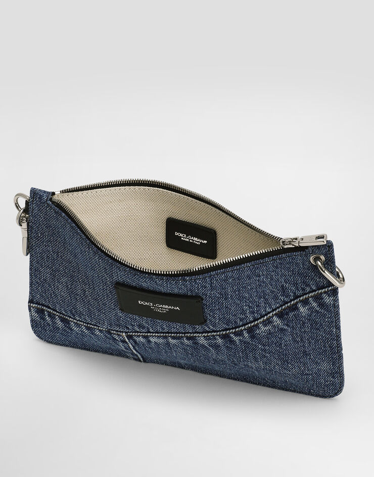 Dolce & Gabbana デニム ポーチ Blue BP3343AQ760