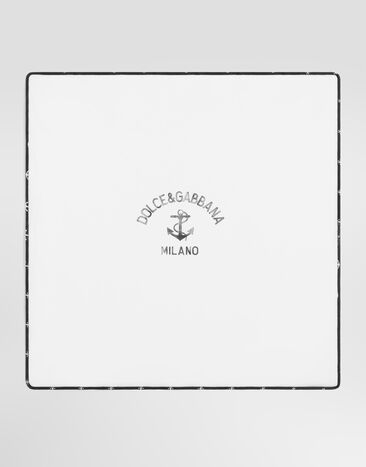 Dolce & Gabbana Marina-print cotton blanket Multicolor LNJA88G7Q0X