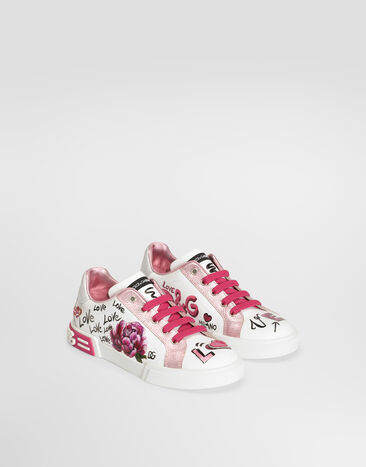 Dolce & Gabbana Portofino Light calfskin sneakers Multicolor D11390A0720