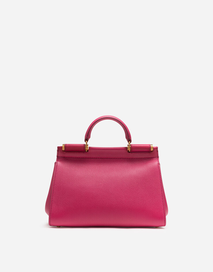 Dolce & Gabbana SOFT SMALL SICILY BAG IN CALFSKIN FUCHSIA BB6755AA409