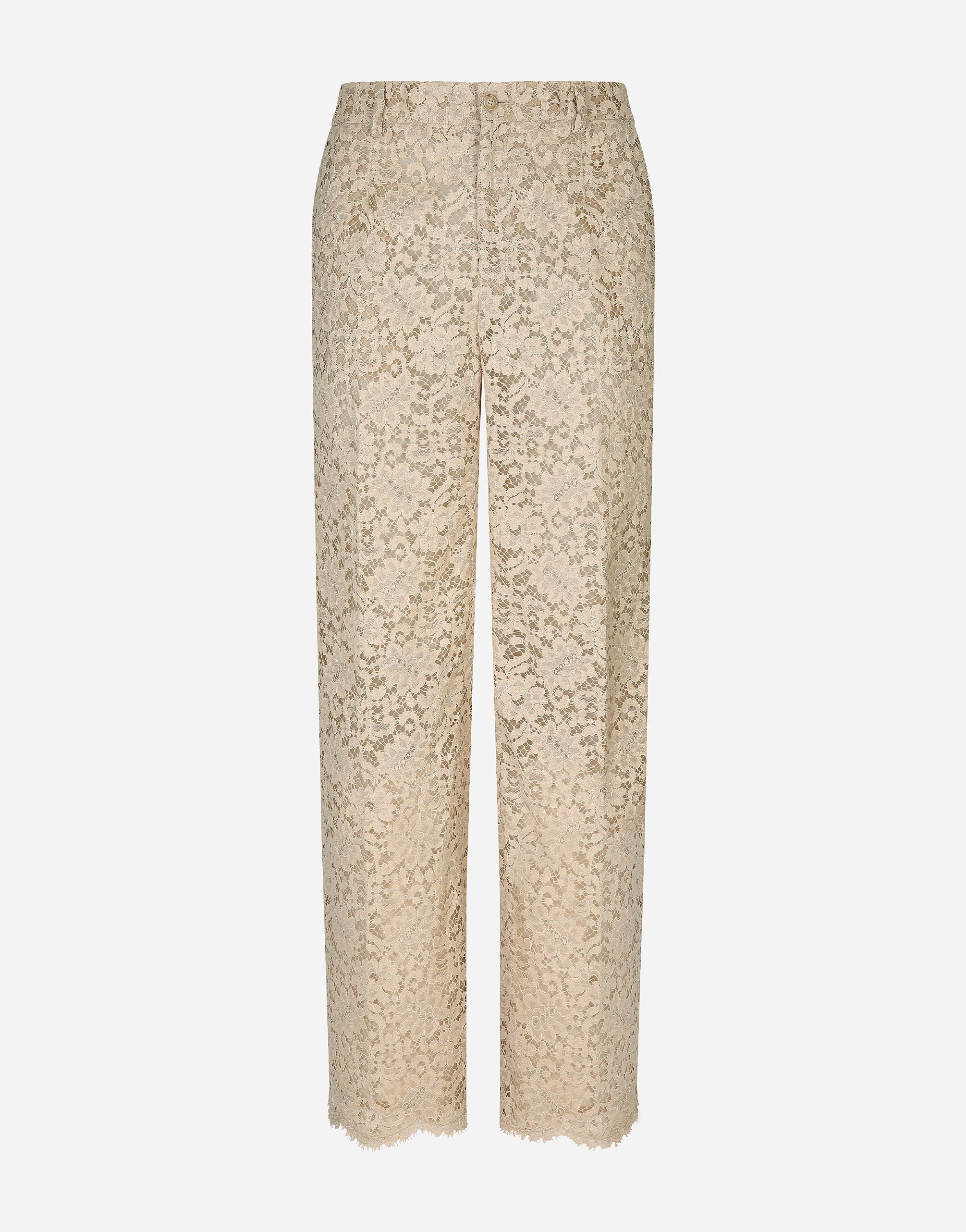 Dolce & Gabbana Cordonetto lace pants Multicolor GY6UETFR4BP