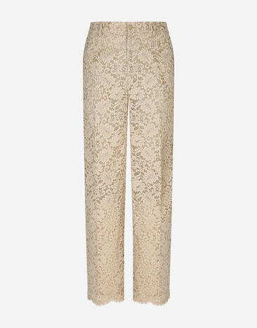 Dolce & Gabbana Cordonetto lace pants Beige GP07CTHLMGE