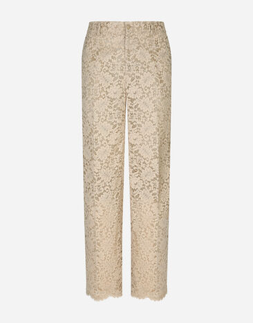 Dolce & Gabbana Cordonetto lace pants Multicolor GY6UETFR4BP