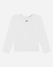 Dolce & Gabbana Jersey T-shirt with DG embroidery White L5JTAZG7B6N