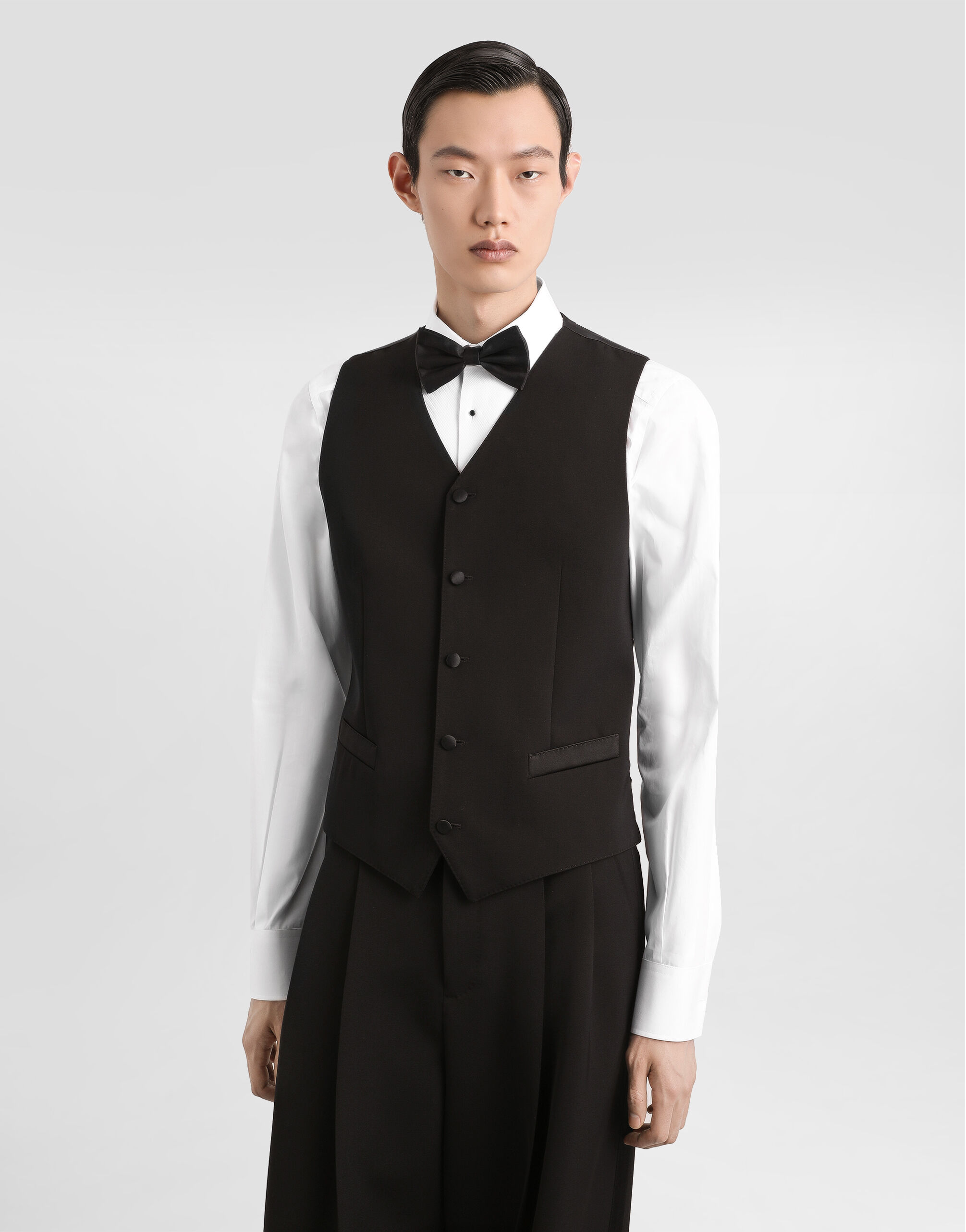 Dolce & Gabbana ベスト Wool and silk vest in Black for Men | Dolce&Gabbana® US